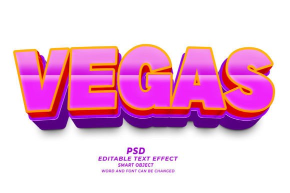 Download Vages PSD 3D Editable Text Effect - Editable text Collection