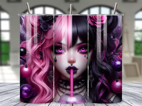 Download Anime Fusion Character Art Tumbler Wrap - Anime Collection
