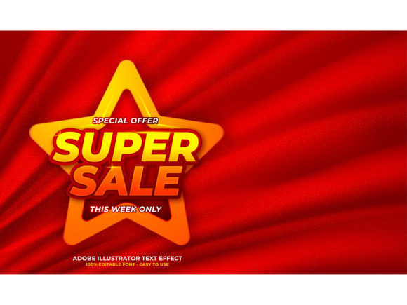 Download Super Sale Editable Text Effect - Editable text Collection