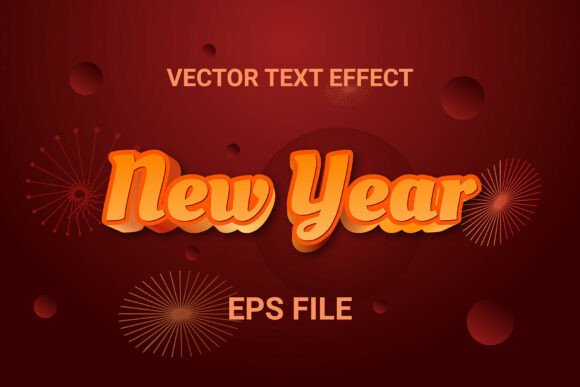 Download New Year Editable Text Effect - Editable text Collection