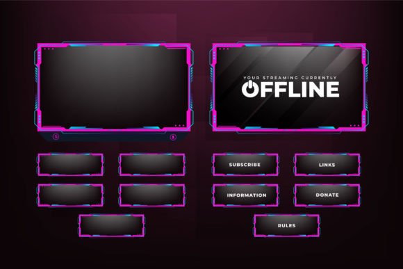 Download Live Streaming Overlay Decoration Vector - Overlay Collection