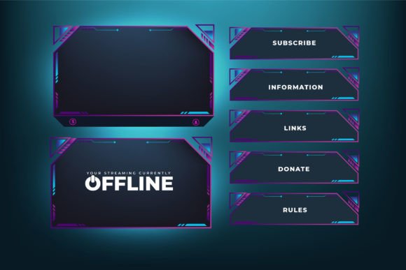 Download Digital Streaming Overlay Template - Overlay Collection