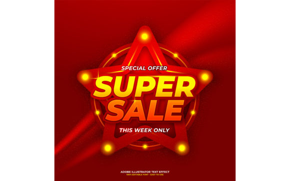 Download Super Sale Editable Text Effect - Editable text Collection