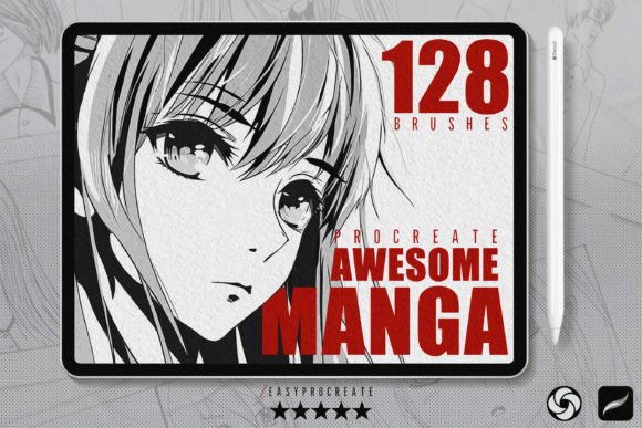 Download Awesome Manga Procreate Brushes - Premium Resources
