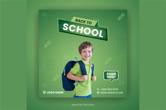Download Back to School Admission Square Flyer - Flyer Collection